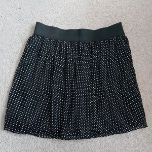 Sequin Hearts Black/White polka Dot Skirt